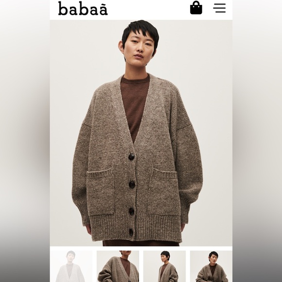 Babaa coat no17 in dark mist - Picture 1 of 6